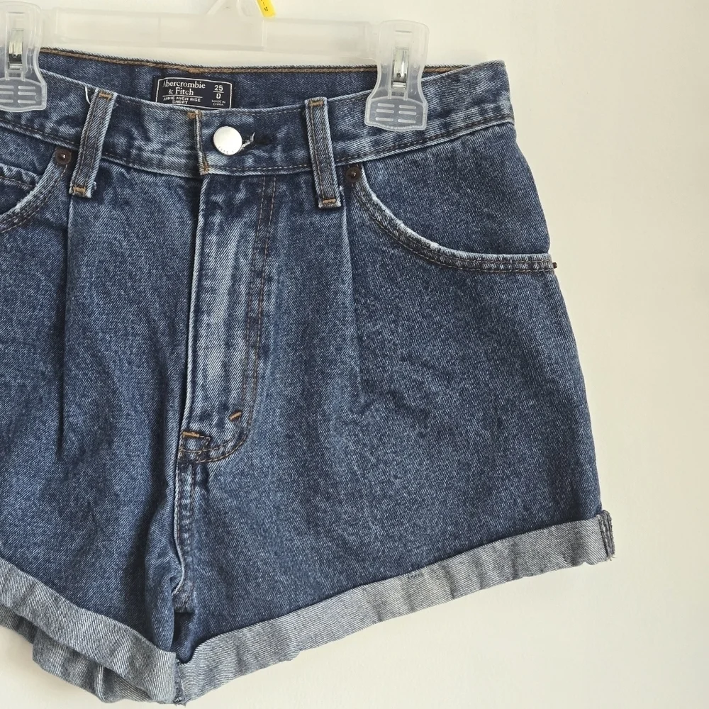 Abercrombie & Fitch Annie High-Rise Jean Short Size 25 - Picture 3 of 8